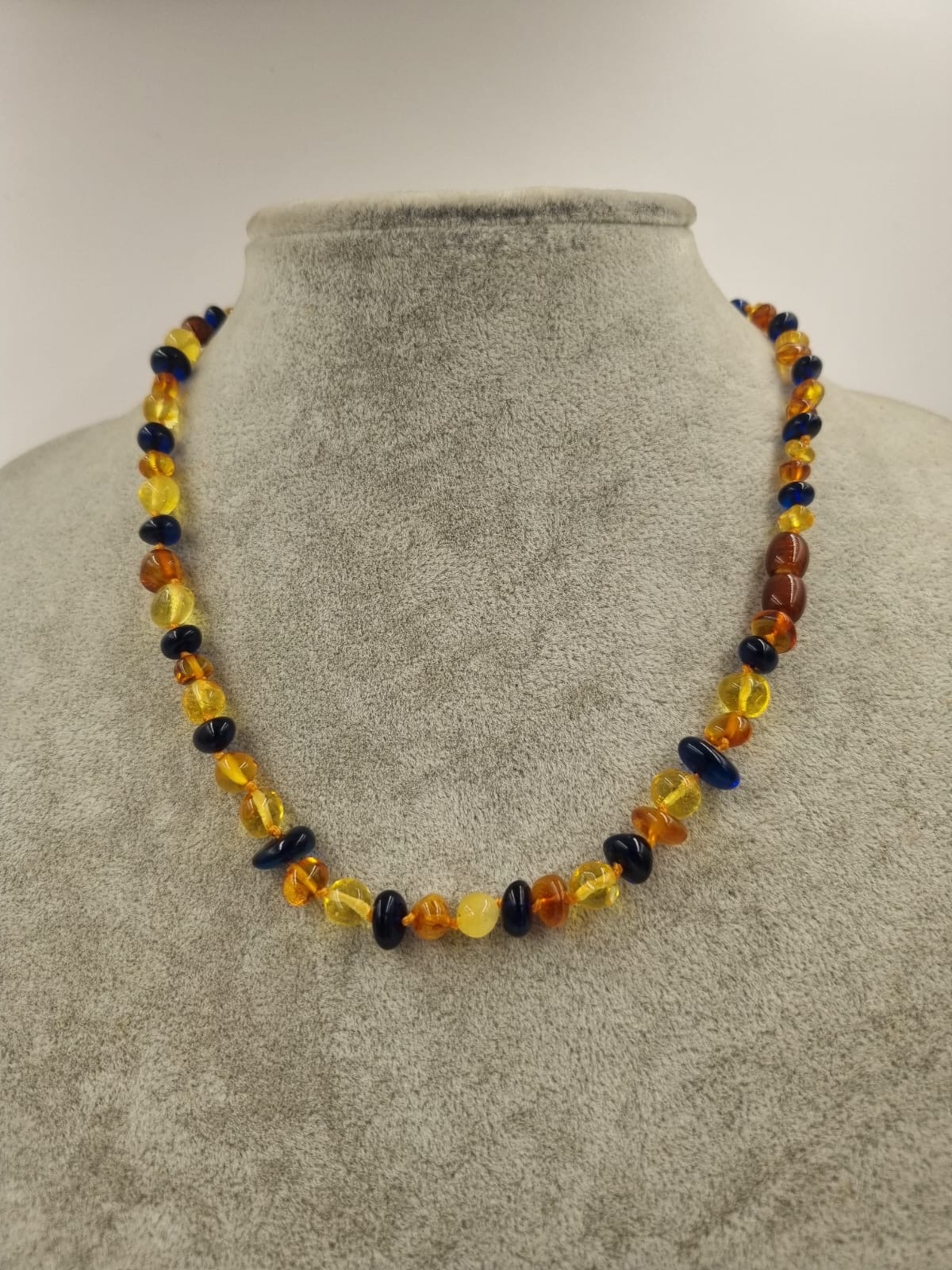 Bal Kehribar Kolye %100 Organik 45cm