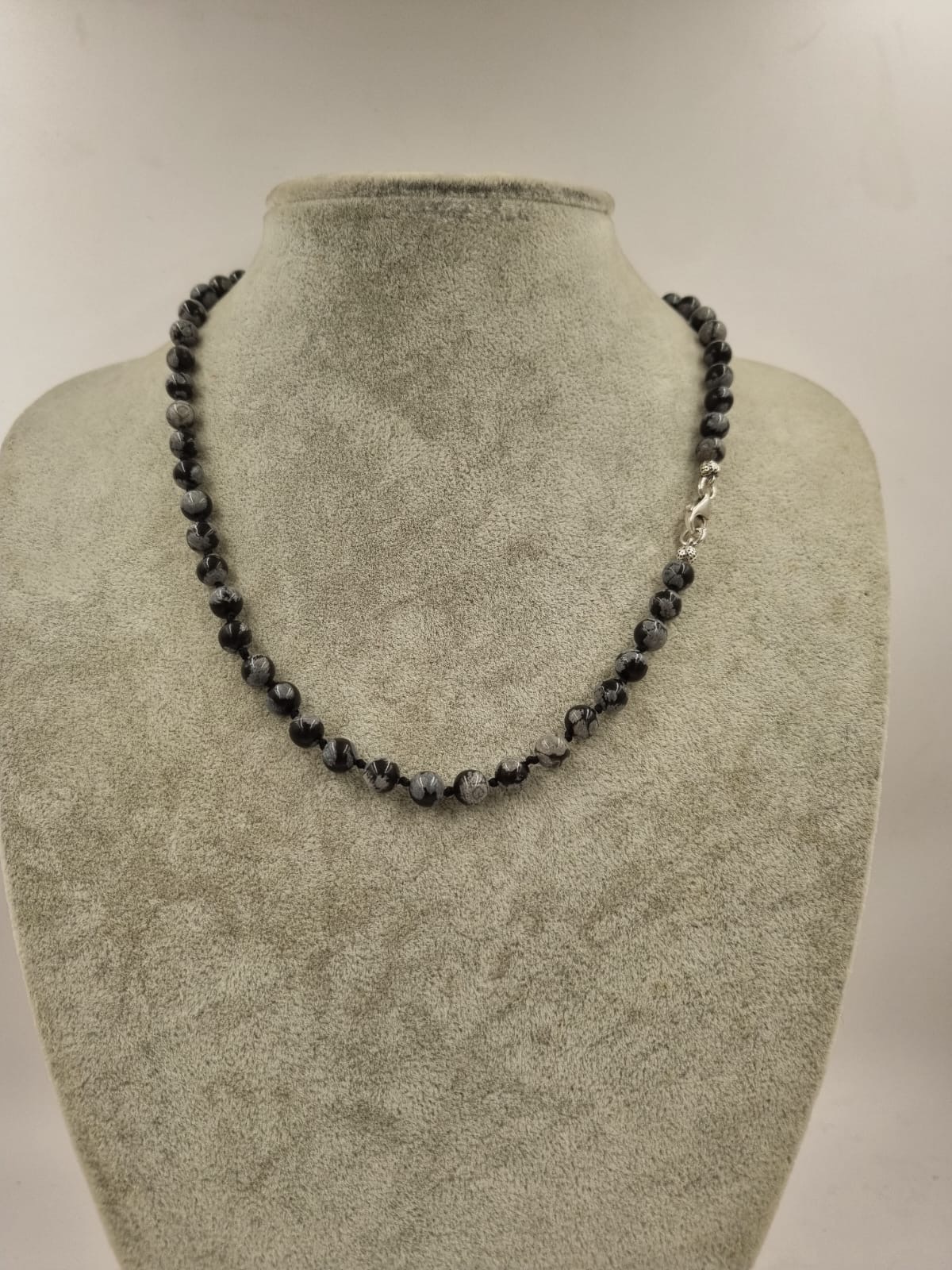 Karlı Obsidiyen 6mm/45cm