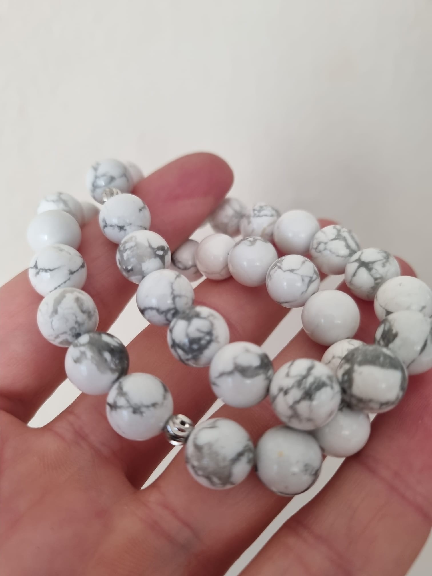 Doğal Havlit Taşı Bileklik 10mm 