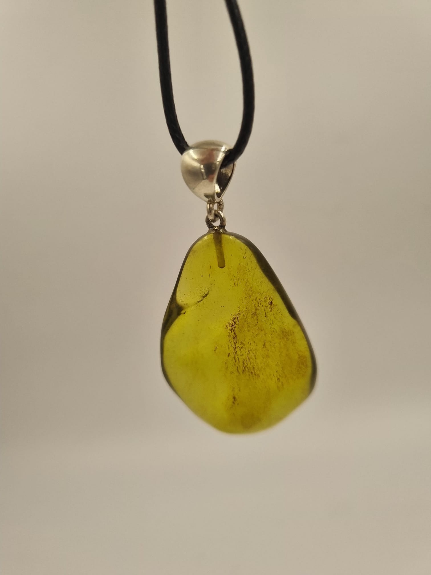 Sarı Kehribar Kolye Ucu