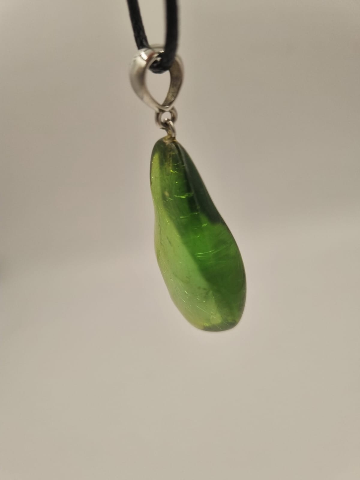 Yeşil Kehribar Kolye Ucu