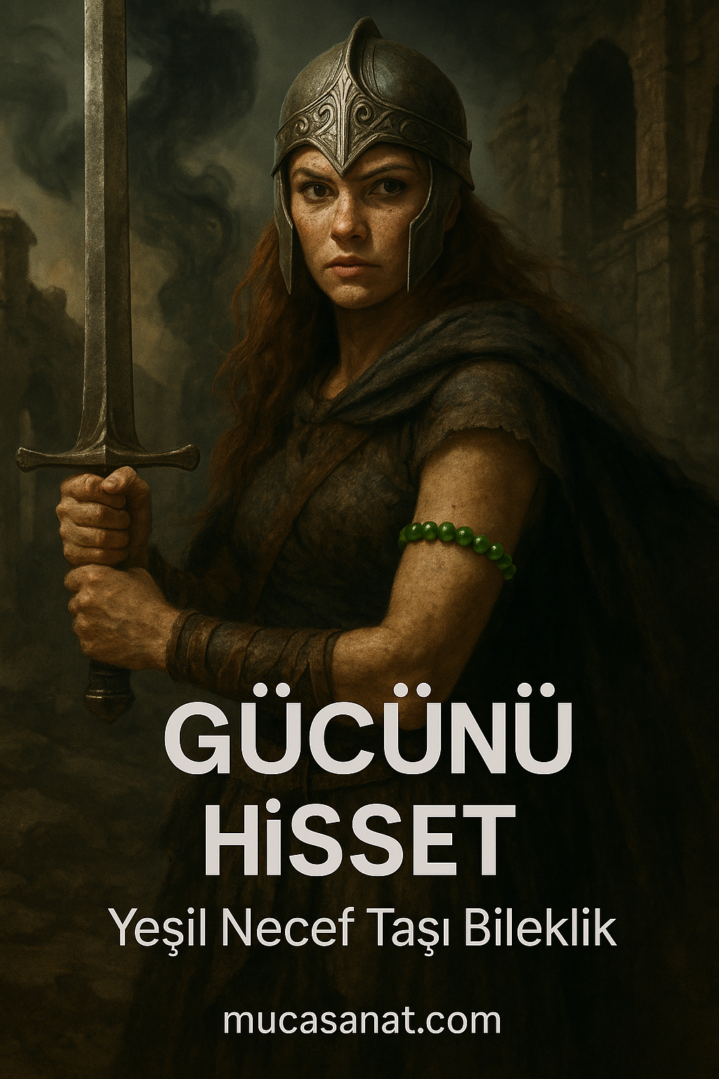 Doğanın Sırrı: Yeşil Necef Taşı Bileklik 8mm