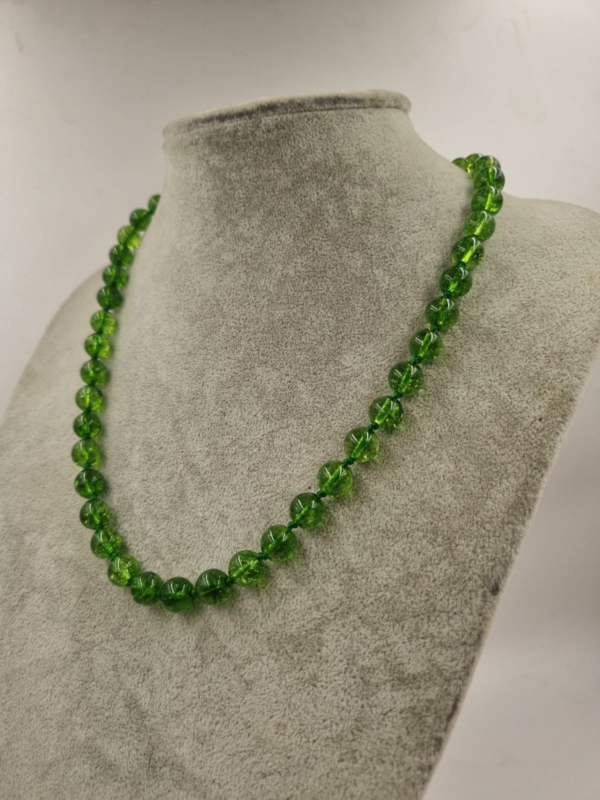 Yeşil Necef 8mm/45cm Kolye