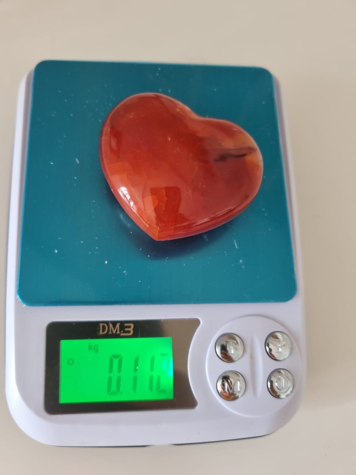 Akik Kızıl Kalp Formu 110gr