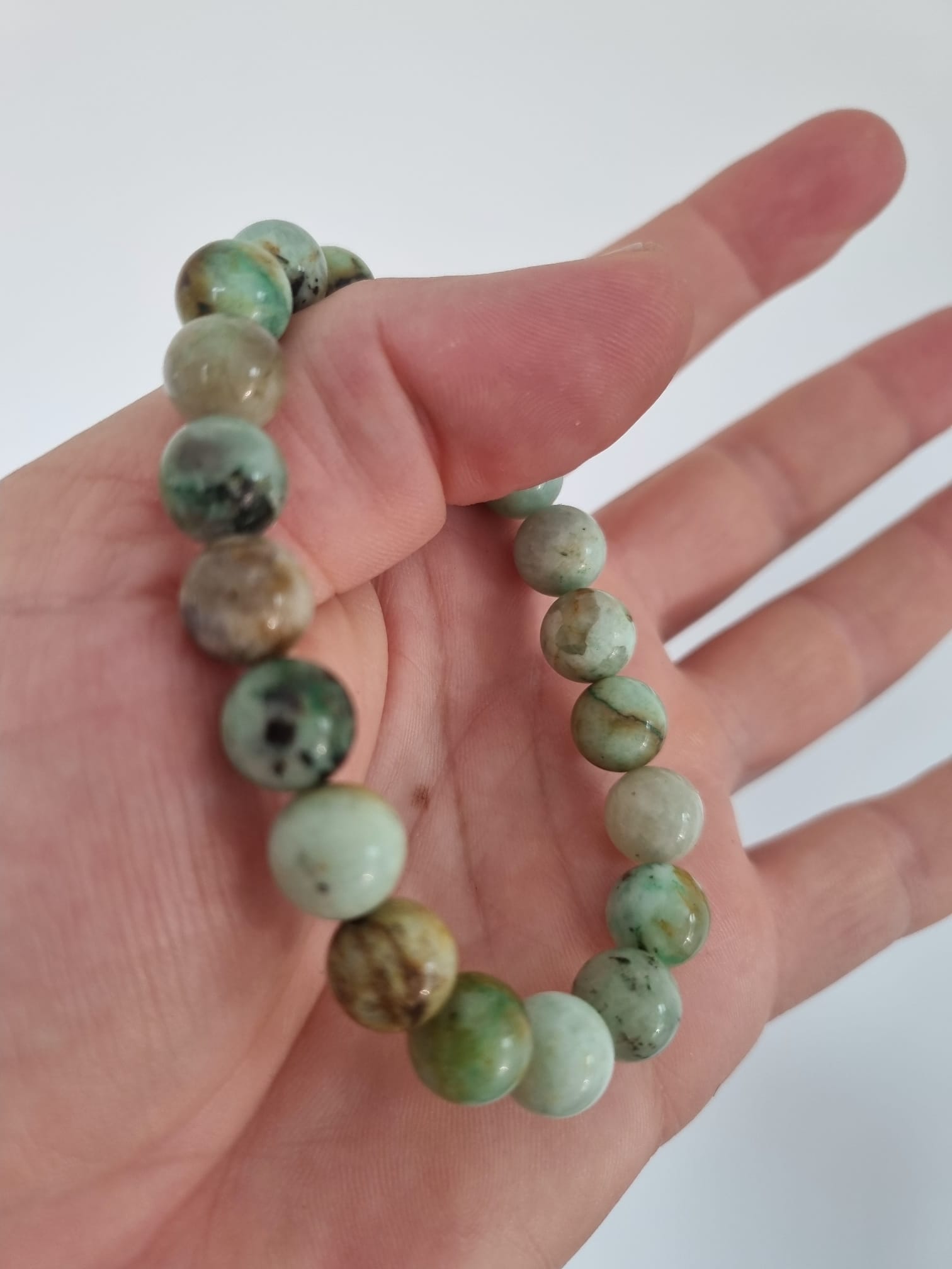 Krizokol 10mm Nörolog Doğal Taş Bileklik