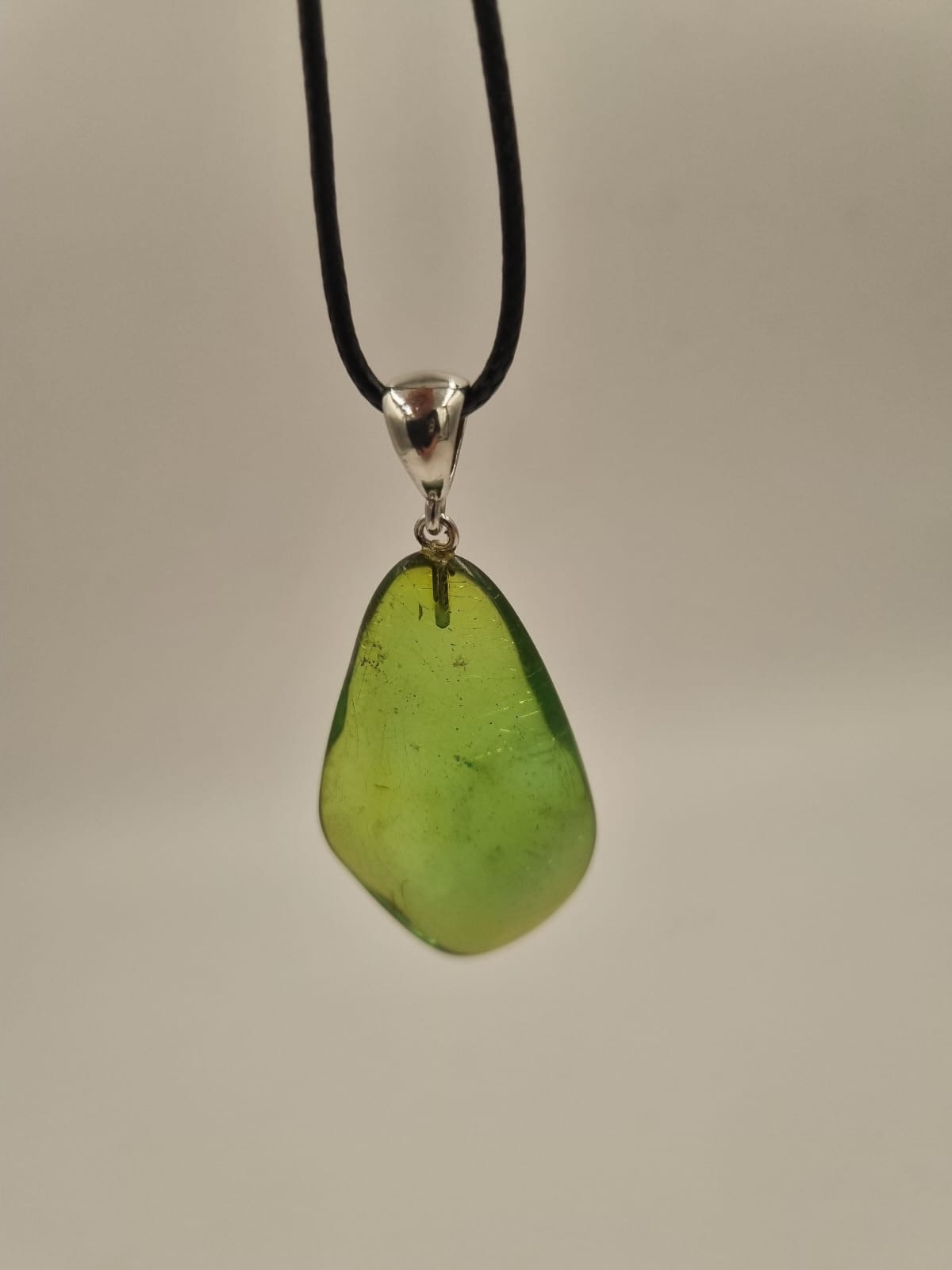 Yeşil Kehribar Kolye Ucu