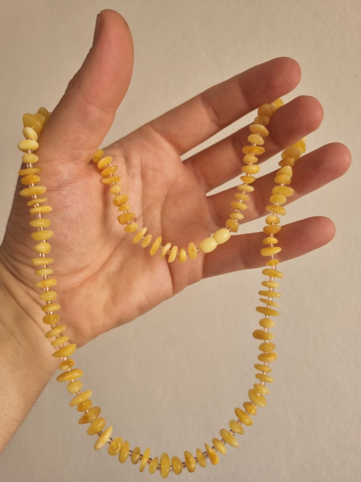 Kehribar Kolye 55cm