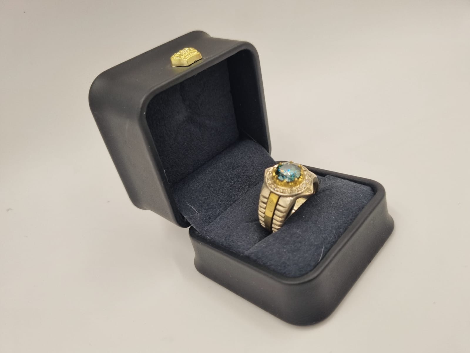 Mossanite Kristali Pırlanta-Gümüş