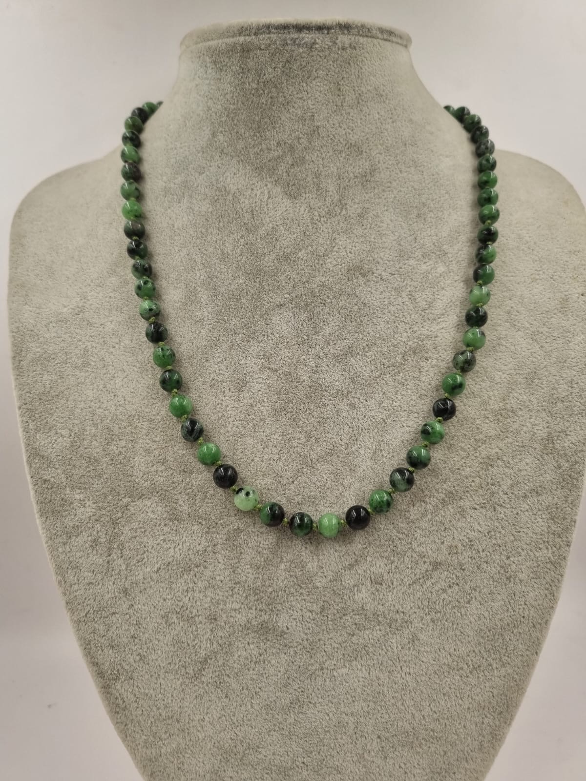 Ruby Ziosite 6mm/45cm Kolye