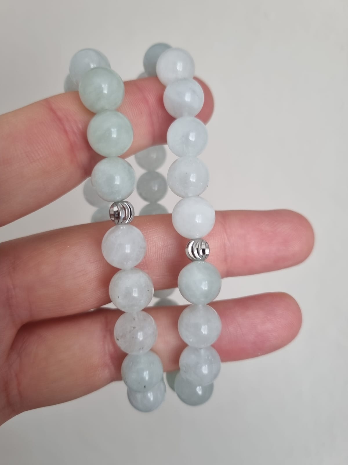 Beyaz Aquamarin 10mm Ruhsal Berraklık