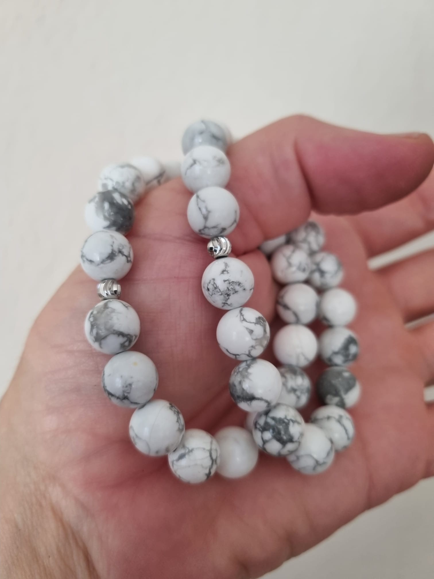 Doğal Havlit Taşı Bileklik 10mm 