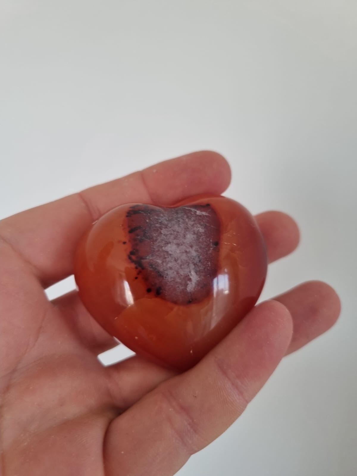 Akik Kızıl Kalp Formu 110gr