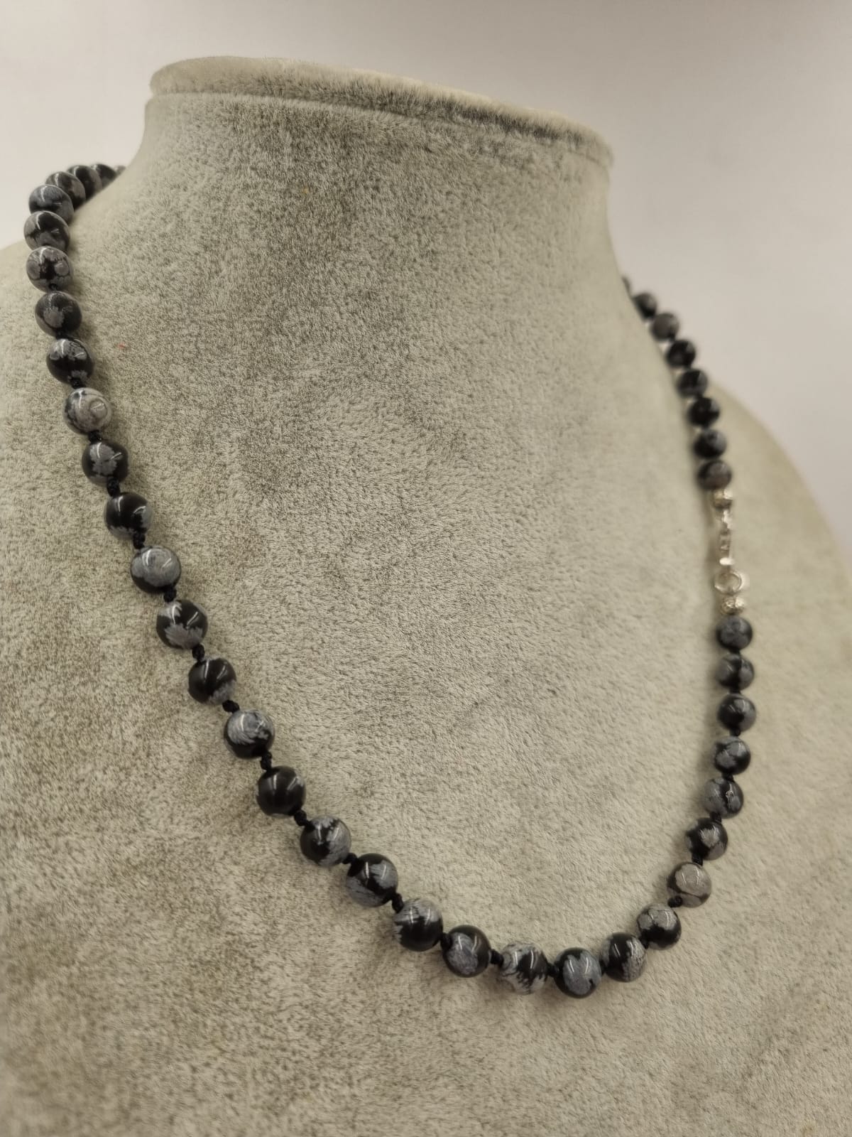 Karlı Obsidiyen 6mm/45cm