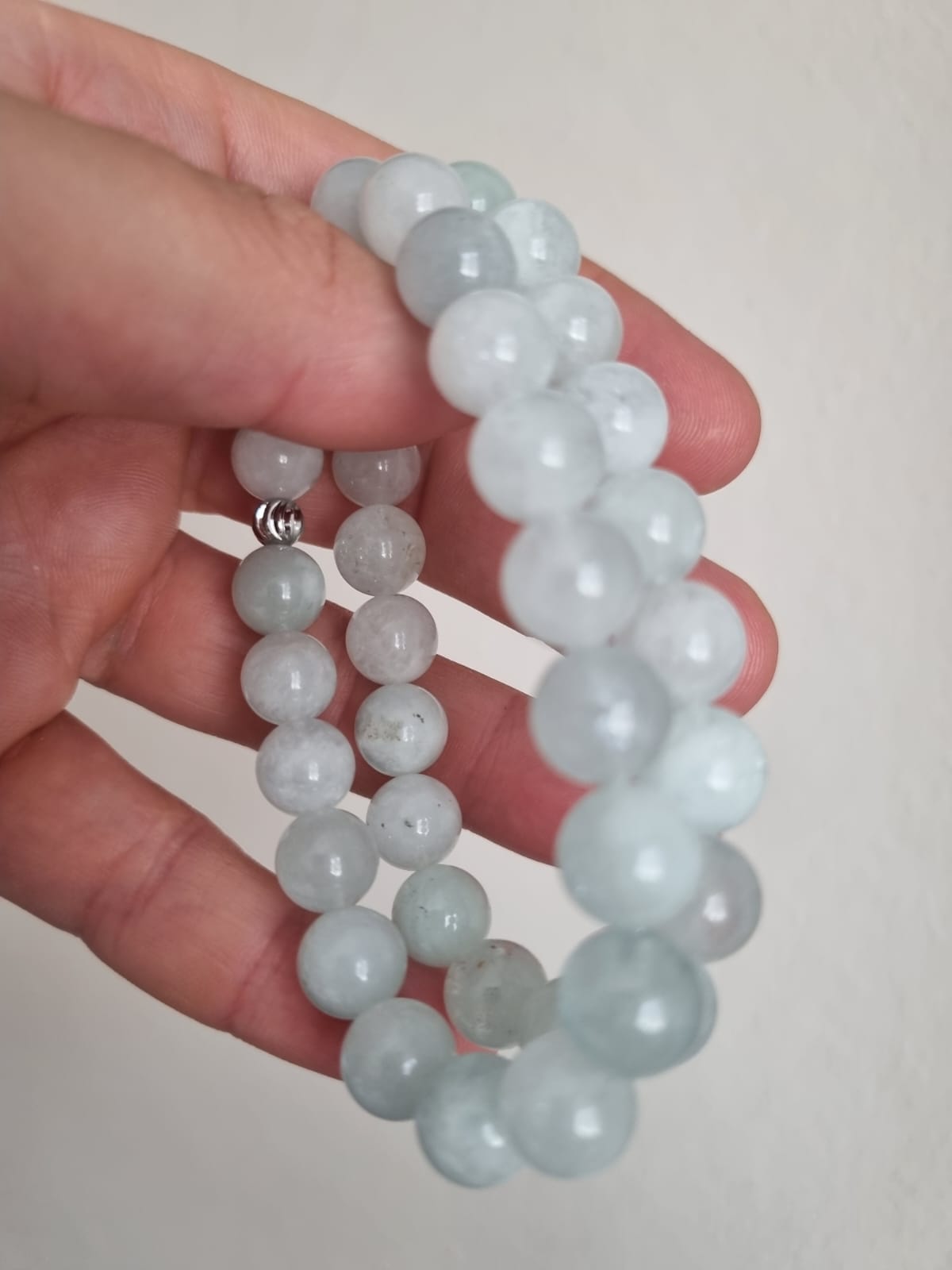 Beyaz Aquamarin 10mm Ruhsal Berraklık