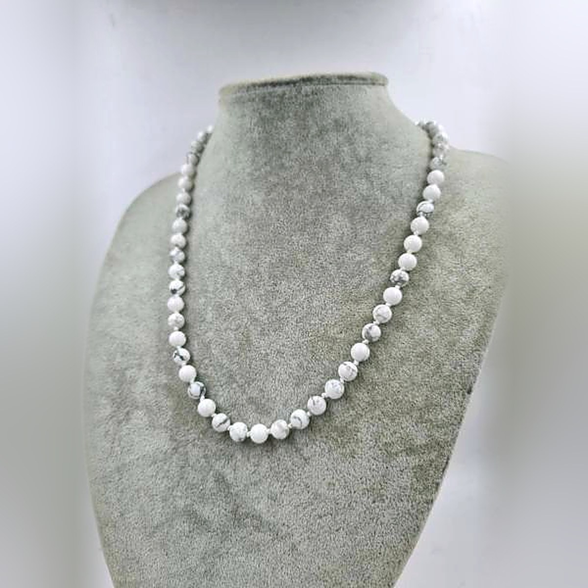 Havlit Doğaltaş Kolye 8mm/45cm