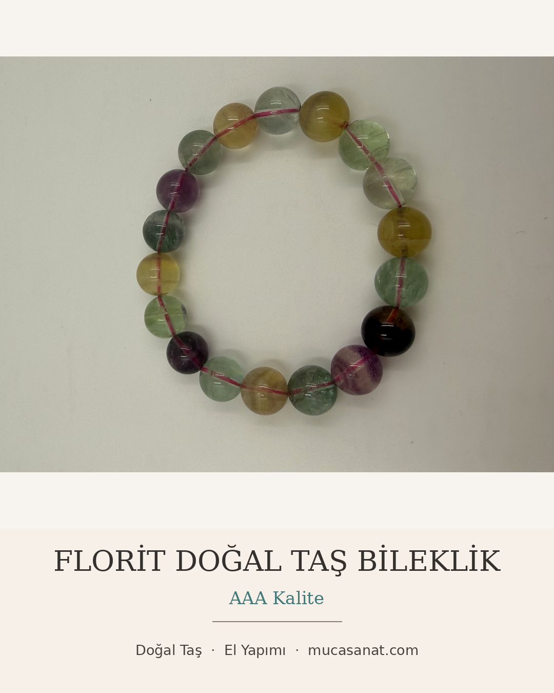 AAA KALİTE DOĞAL FLORİT BİLEKLİK