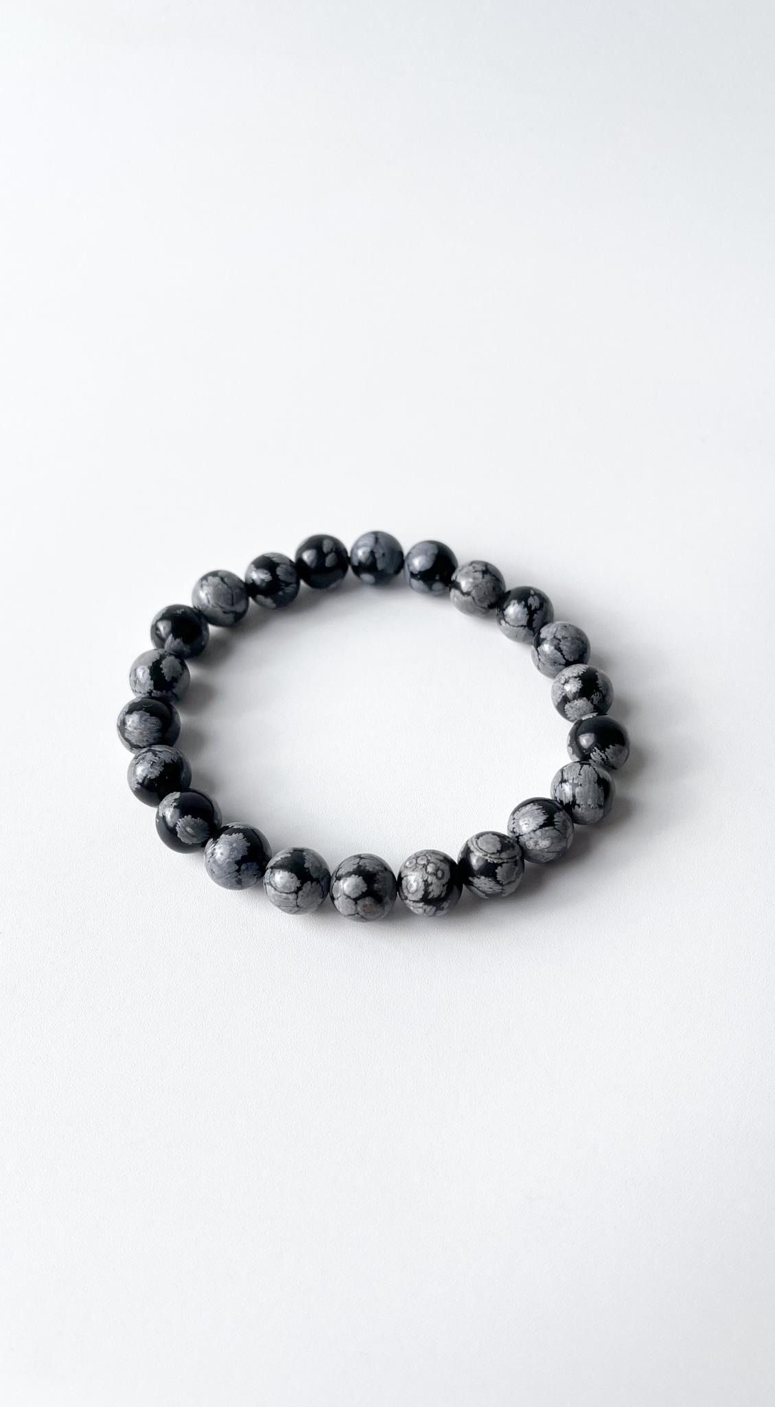 Karlı Obsidiyen 8mm