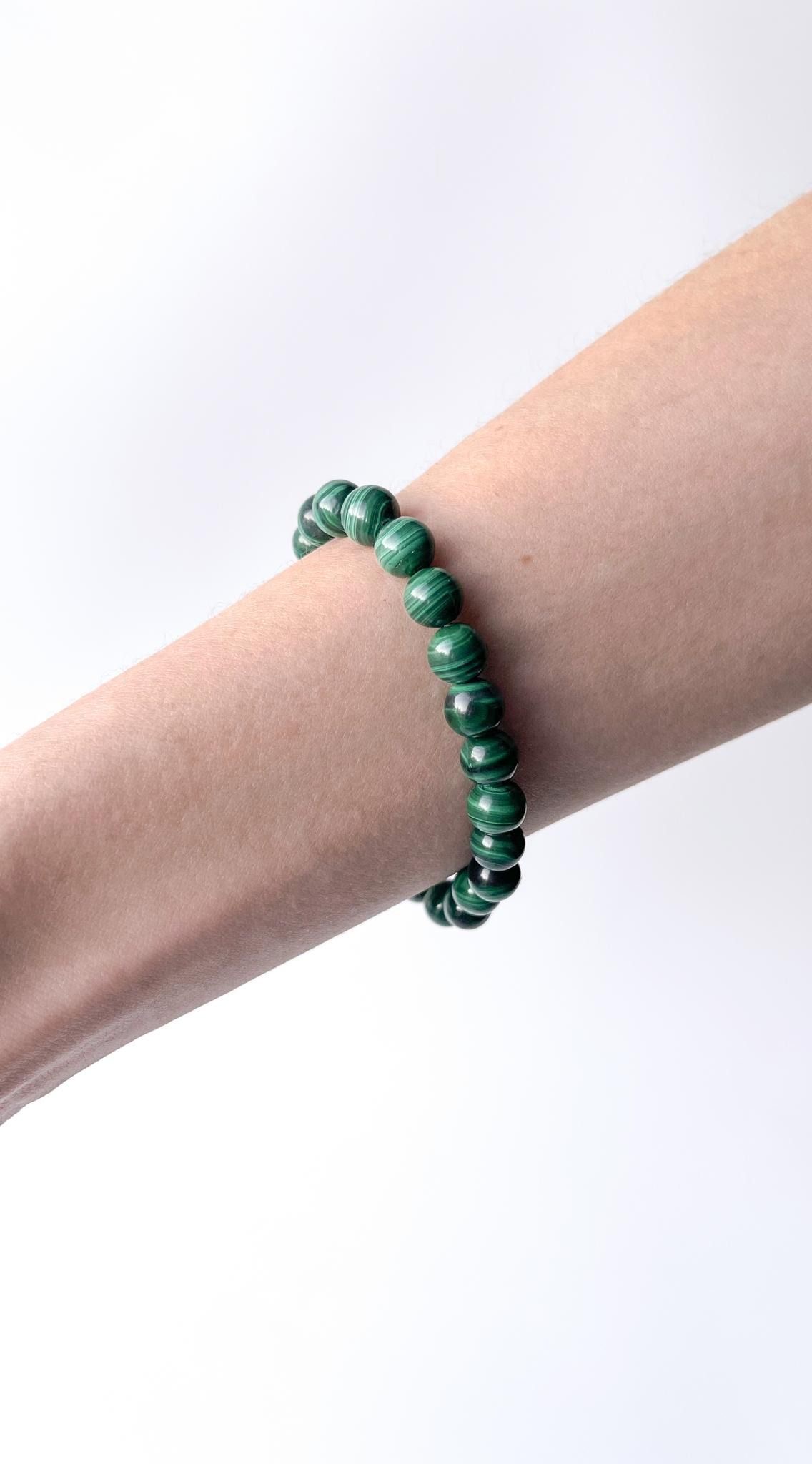Malahit Taşı Bileklik – 8 mm