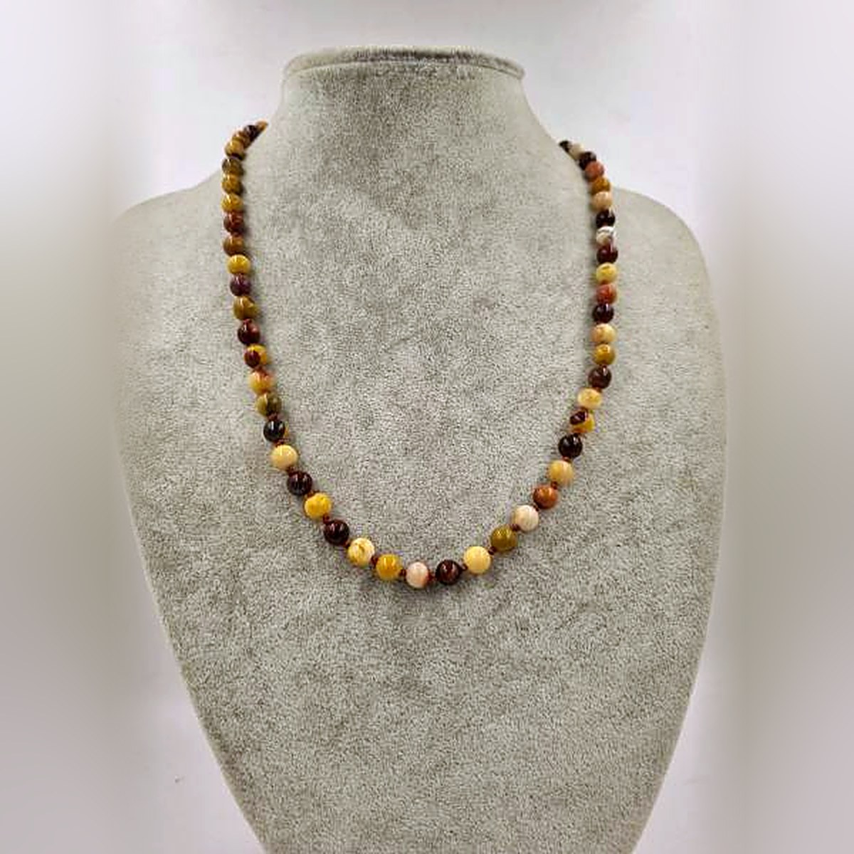 Mokaite Jasper Kolye 8mm/45cm