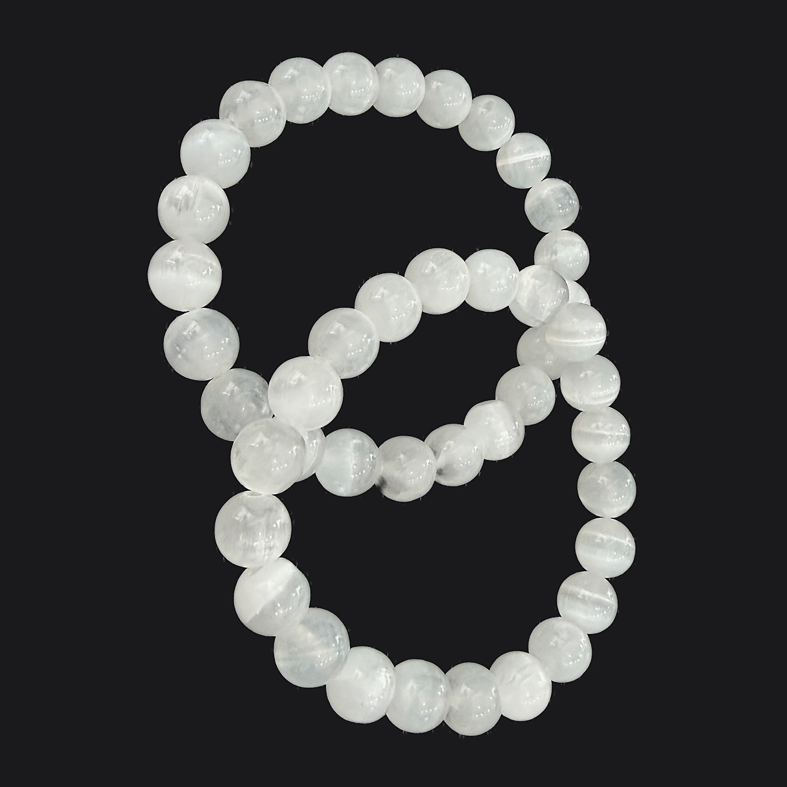 Selenit 8mm Doğaltaş Bileklik