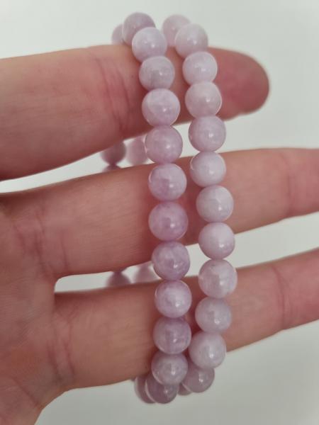 Doğal Kunzit Taşı Bileklik – 6-7 mm