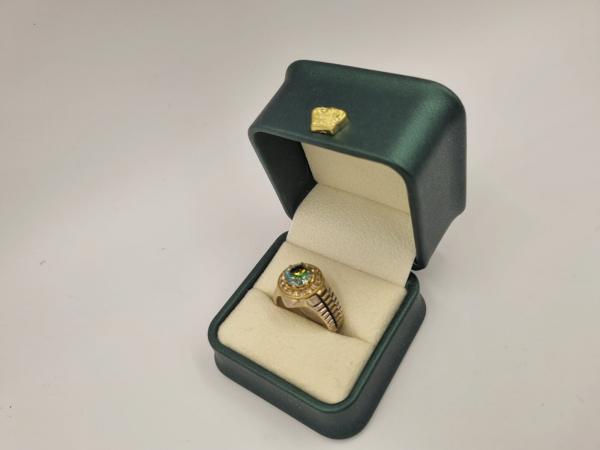 Moissanite Pırlantalı Gümüş Yüzük