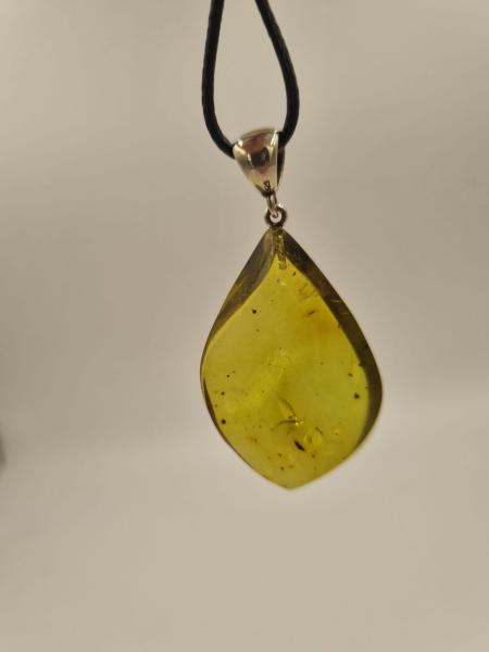 Yeşil Kehribar Kolye Ucu