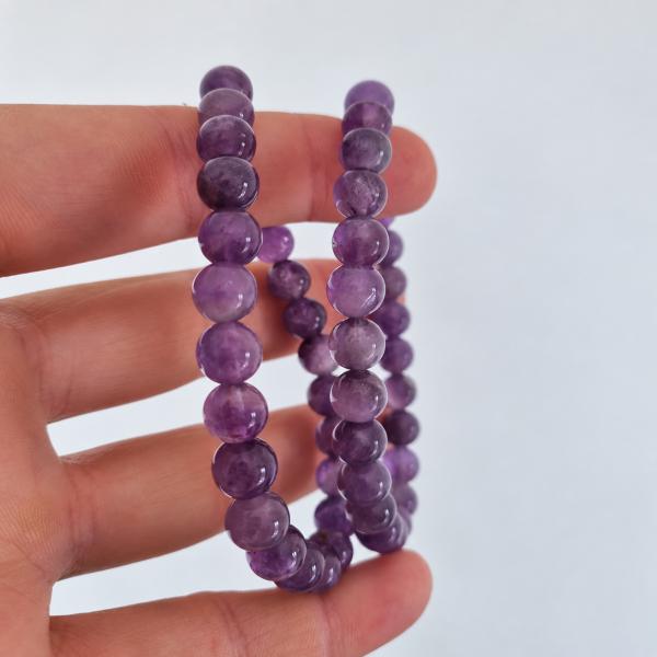 Ametist Doğaltaş Bileklik 8mm