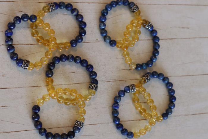 Sitrin ve Lapis Lazuli 10mm