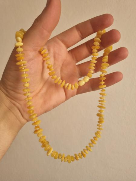 Kehribar Kolye 55cm