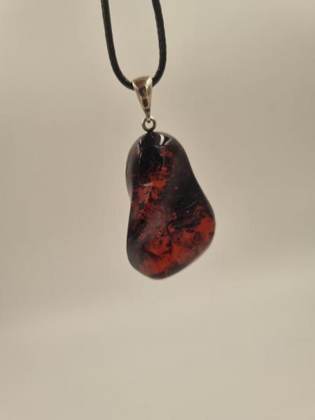 Kehribar Ateş Kolye Ucu