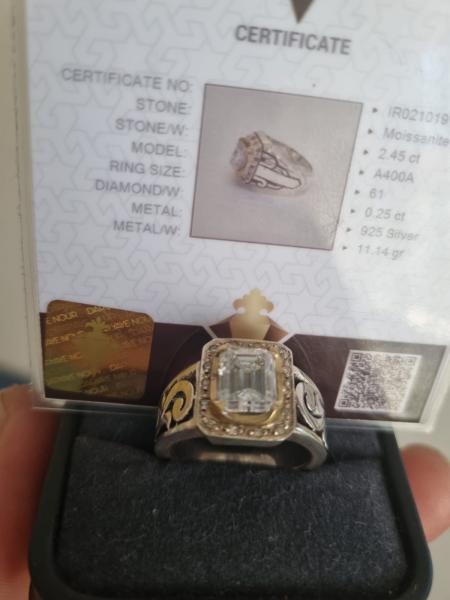 Moissanite Gümüş Pırlantalı
