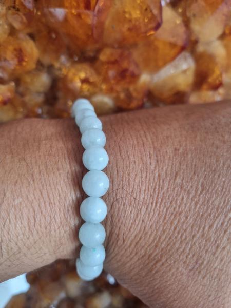 Larimar Yeşil 8mm Doğaltaş Bileklik