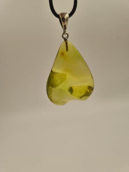 Sarı Kehribar Kolye Ucu
