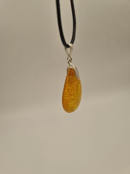 Kehribar Damla Kolye