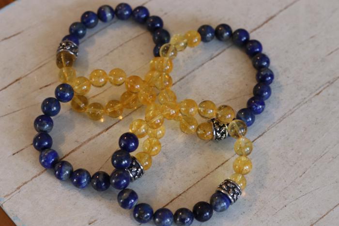 Sitrin ve Lapis Lazuli 10mm