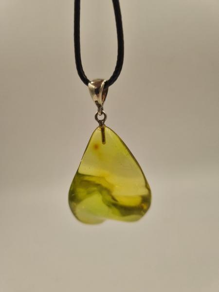 Sarı Kehribar Kolye Ucu