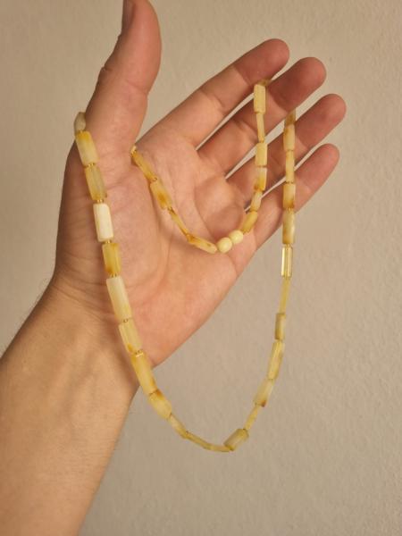 Kehribar Kolye 55cm