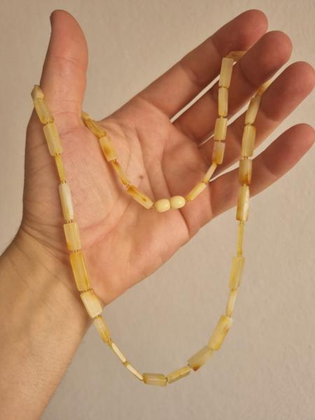 Kehribar Kolye 55cm