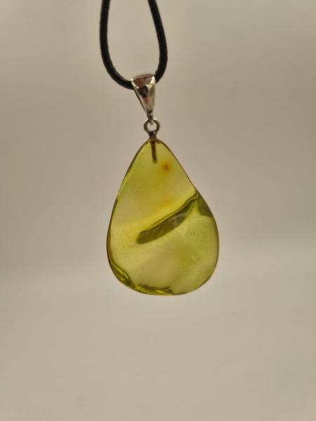 Sarı Kehribar Kolye Ucu