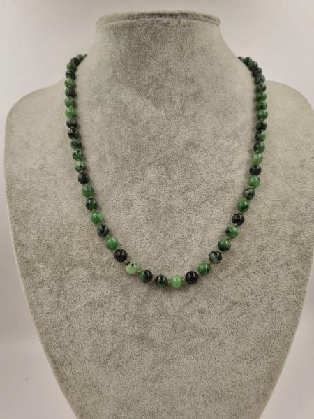 Ruby Ziosite 6mm/45cm Kolye