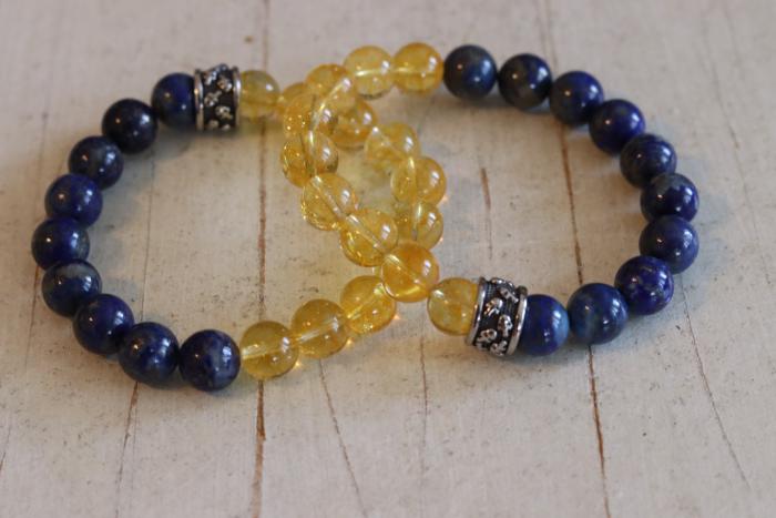 Sitrin ve Lapis Lazuli 10mm