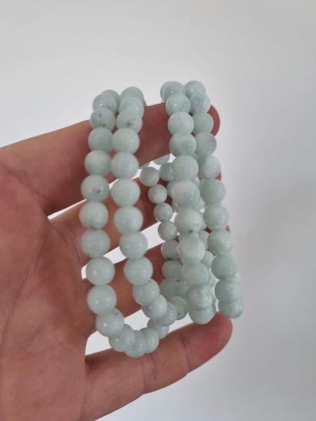 Larimar Yeşil 8mm Doğaltaş Bileklik
