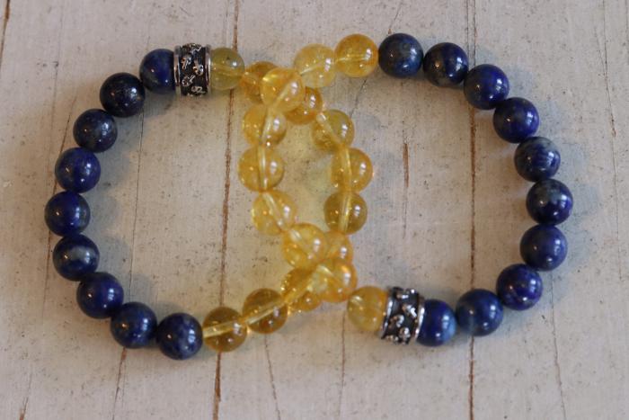 Sitrin ve Lapis Lazuli 10mm