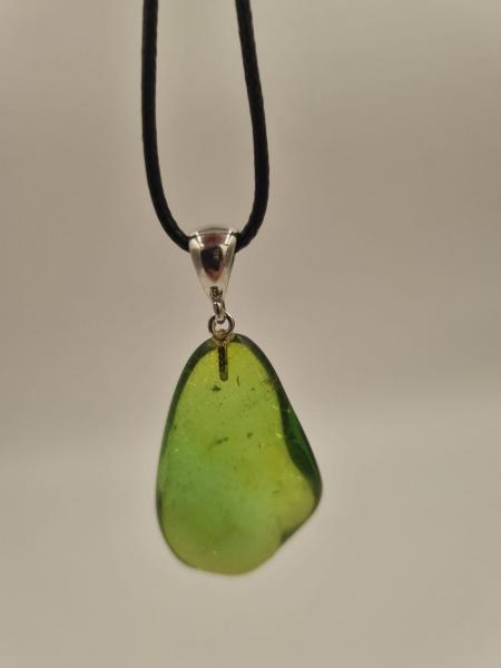 Yeşil Kehribar Kolye Ucu