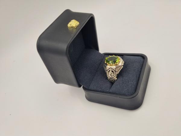 Peridot Özel Tasarım Gümüş Yüzük