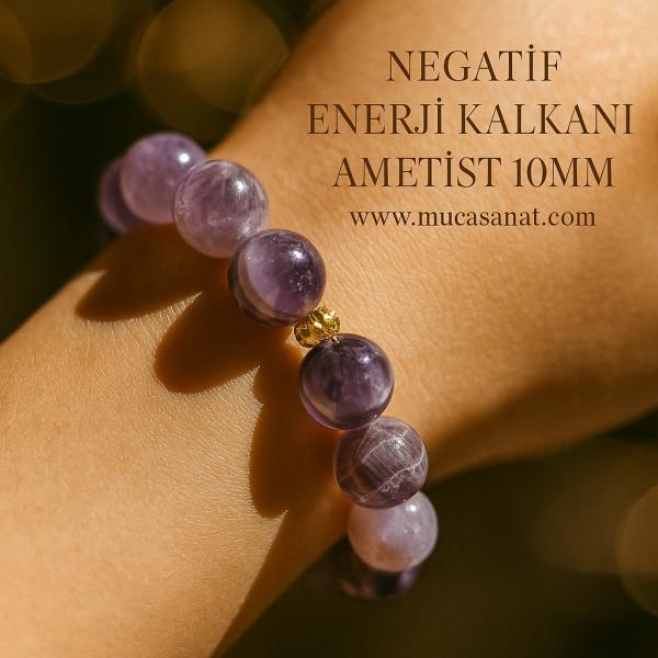 Ametist 10mm Negatif Enerji Kalkanı