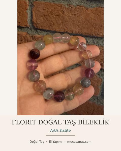 AAA KALİTE DOĞAL FLORİT BİLEKLİK
