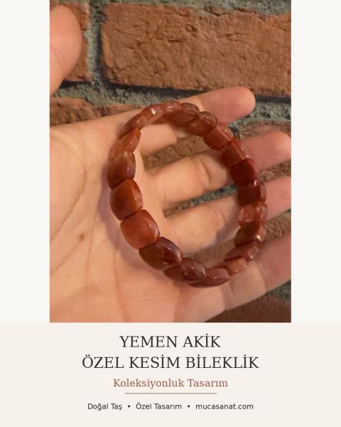 YEMEN AKİK ÖZEL KESİM KOLEKSİYONLUK BİLEKLİK