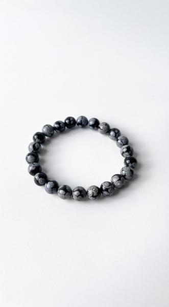 Karlı Obsidiyen 8mm